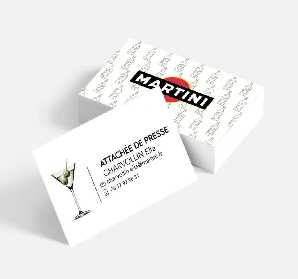 cartes de visite martini
