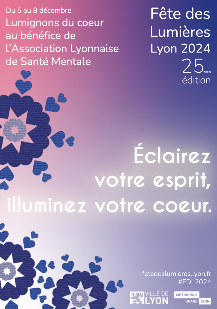 flyer de la fête des lumières 2024